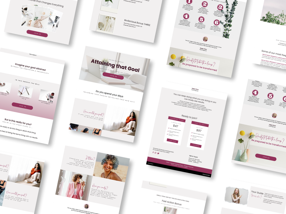 Course Sales Page Template